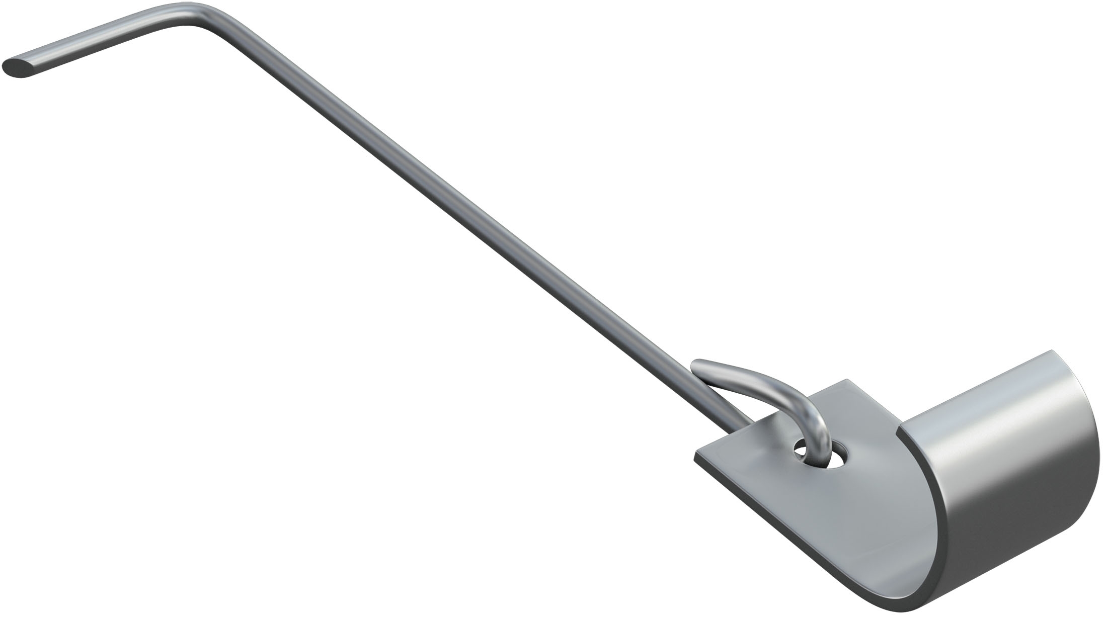 Roof clip with hook for clay tile - NORD. Concrete protection